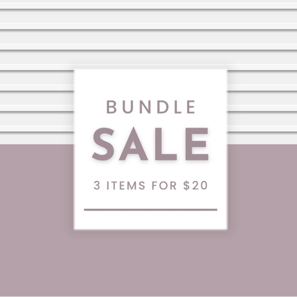 Bundle any 3 items with ⚡️ for $20!